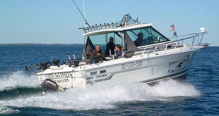 Fishing Charter Boat on the Salmon River